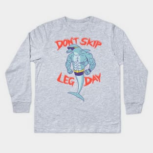 Leg Day Kids Long Sleeve T-Shirt